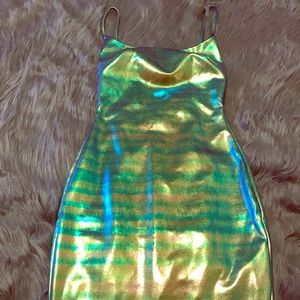 Metallic Mini Dress